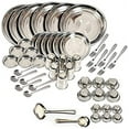 thumbnail image 1 of King International Stainless Steel Dinnerware Set, 50 Piece, 1 of 7