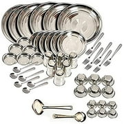 King International Stainless Steel Dinnerware Set, 50 Piece