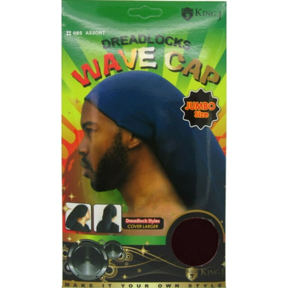 Jumbo Dreadlocks Cap, Assorted Colors (White)