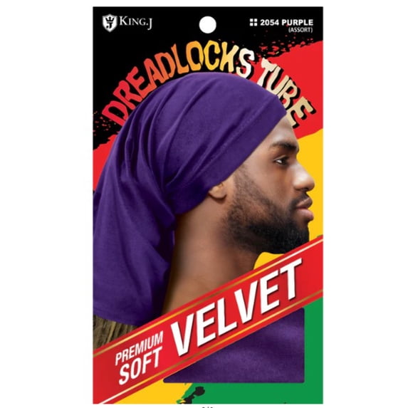 King J Dreadlocks Tube Premium Soft Velvet Assorted #2054