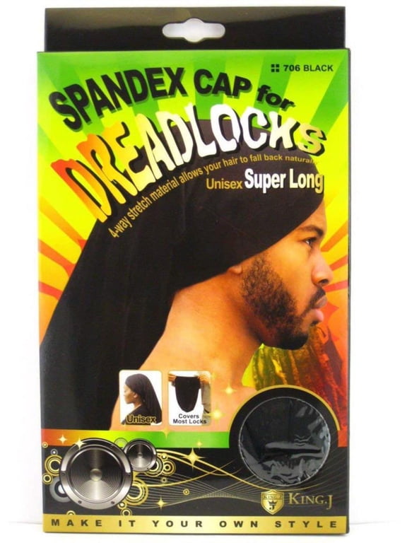 King. J Spandex Cap for Dreadlocks Unisex Super Long (705/706)