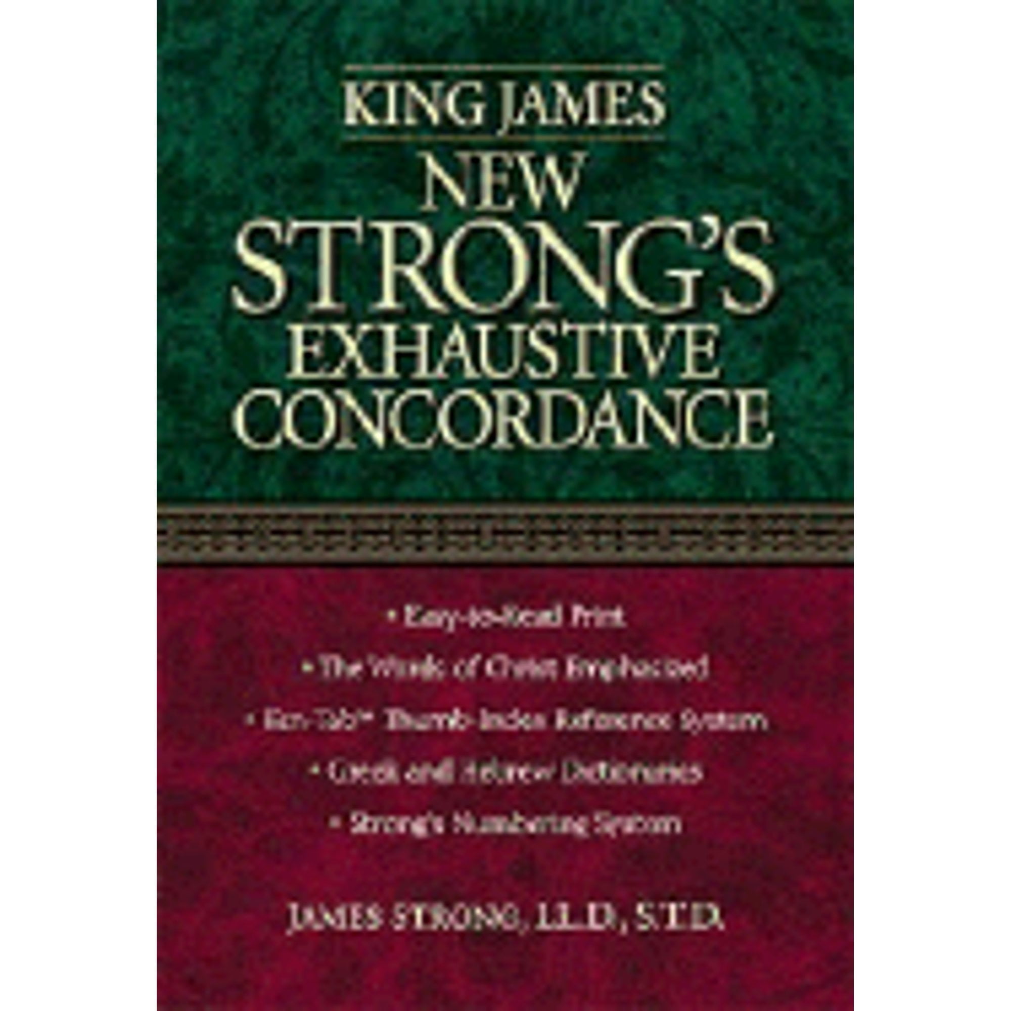 Pre-Owned King James New Strong's Exhaustive Concordance of the Bible Hardcover