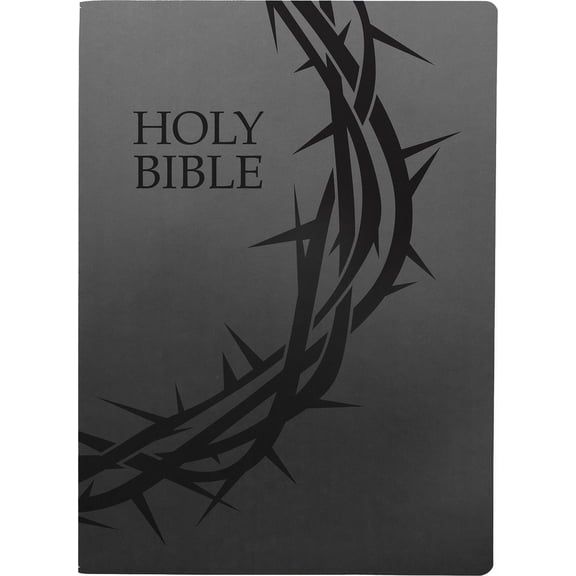 King James Version Easy Read Bible Kjver Holy Bible, Crown of Thorns Design, Large Print, Black Ultrasoft: (King James Version Easy Read, Red Letter), (Hardcover)