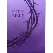King James Version Easy Read Bible KJVER Holy Bible, Crown of Thorns Design, Large Print, Royal Purple Ultrasoft King James Version Easy Read, Red Letter Hardcover