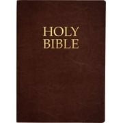 King James Version Easy Read Bible Kjver Holy Bible, Large Print, Dark Mahogany Genuine Leather, Thumb Index King James Version Easy Read, Red Letter, Pr, Hardcover