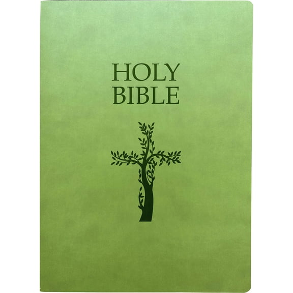 King James Version Sword Bible: KJV Holy Bible, Cross Design, Large Print, Olive Ultrasoft : (Red Letter, Green, 1611 Version) (Hardcover)
