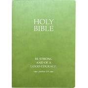 King James Version Sword Bible KJV Holy Bible, Be Strong And Courageous Life Verse Edition, Large Print, Olive Ultrasoft Red Letter, Green, 1611 Version Hardcover