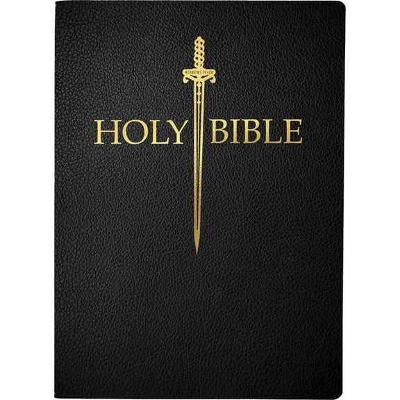 King James Version Sword Bible KJV Sword Bible, Large Print, Black Bonded Leather, Thumb Index: (Red Letter, 1611 Version), (Hardcover)