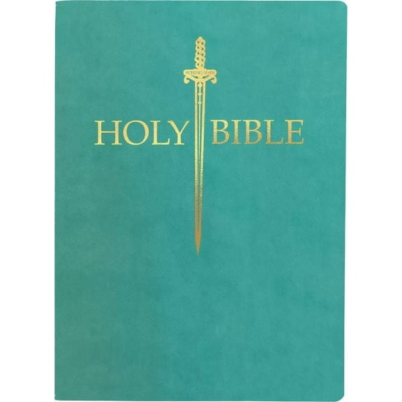 King James Version Sword Bible: KJV Sword Bible, Large Print, Coastal Blue Ultrasoft : (Red Letter, Teal, 1611 Version) (Hardcover)