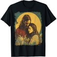 thumbnail image 1 of King Jesus Christ Virgin Mary Magdalene T-Shirtmen and women can wear, black, white, gifts.S,M,L,XL,2XL,3XL,1378XL, 1 of 4