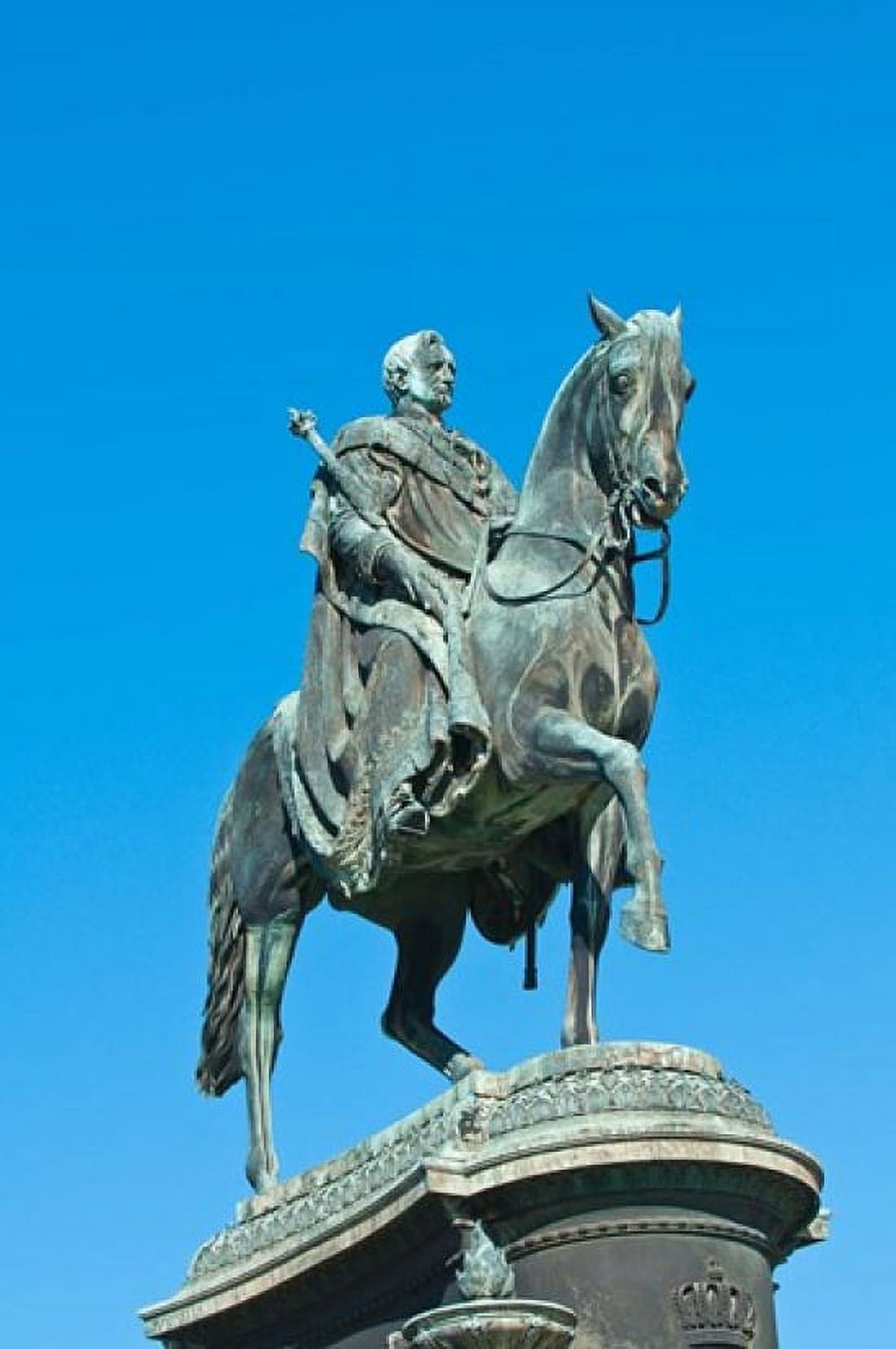 King John Statue Dresden Germany Canvas Art - Michael DeFreitas DanitaDelimont (15 x 22)