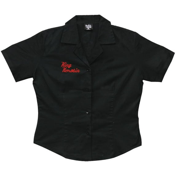 King Kerosin - Girls On Dagger Ladies Work Shirt - Medium