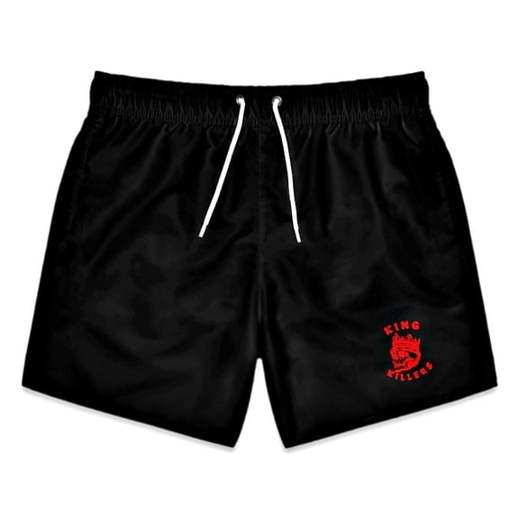 King Killers Black Swim Trunks