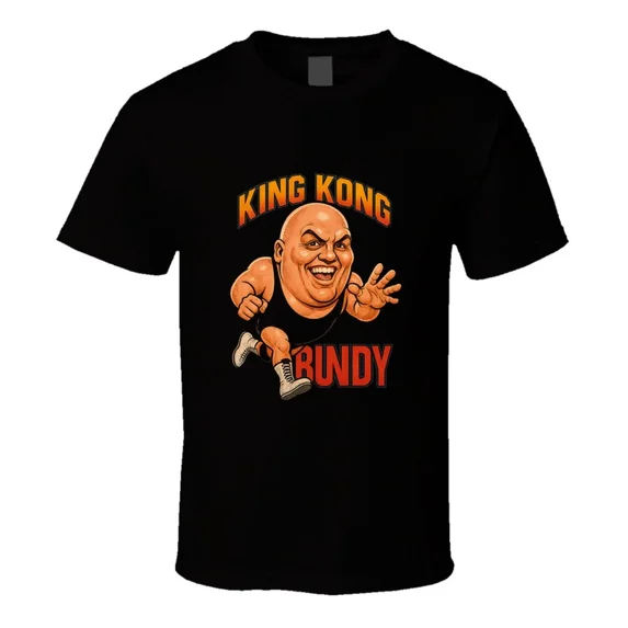 Retro Key Image King King Bundy Retro Wrestling Legend Caricature T Shirt - Walmart.com