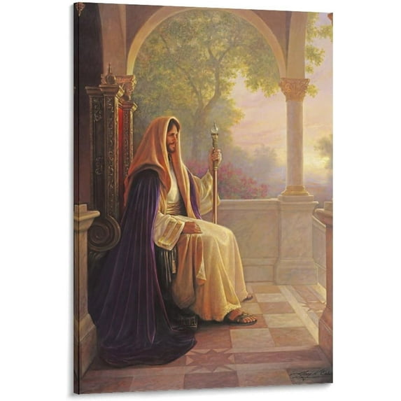 King Of Kings by Greg Olsen Painter Wall Art Poster Art Poster Canvas Painting Decor Wall Print Photo Gifts Home Modern Decorative Posters Picture Frame 20x30inch(50x75cm)