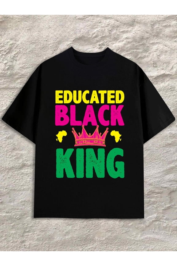 King of Knowledge Men's black Cool shirts, Funny shirts, t shirt Casual Unisex Shirt Crewneck tshirts Vintage Unisex Shirt Printed tshirts Unique Design Unisex Shirt Cotton tshirts