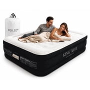 King Koil 20 Full Air Mattress with Built-in High-Speed Pump - CNN Underscored Top Pick, Sleeps Like a Real Bed, Inflates in 2 Minutes, 600 lb Capacity for Guests, Camping, Home,