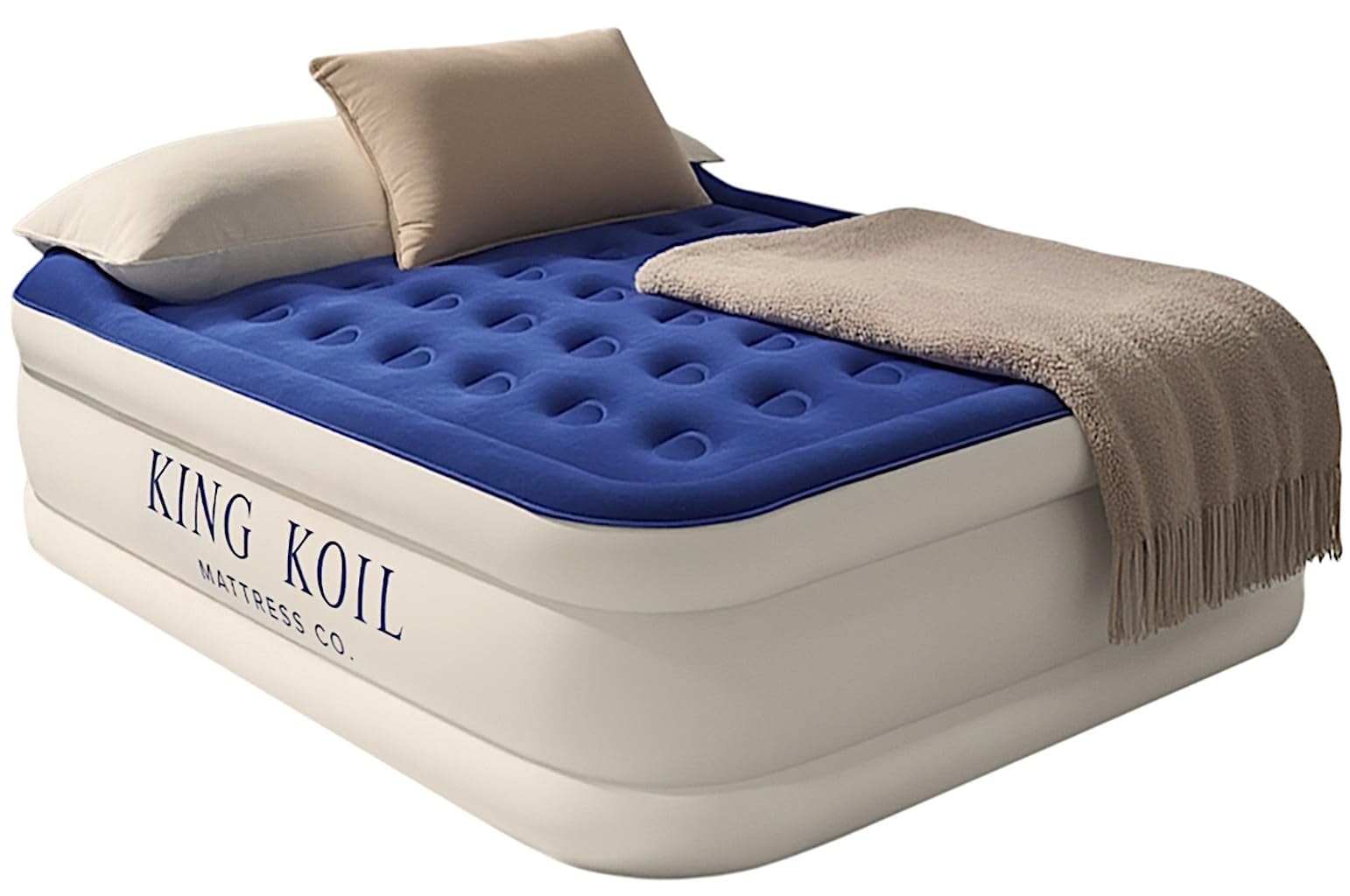 King Size Best Double Airbeds King Koil Pillow Top Plush Queen Air
