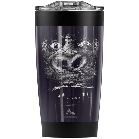 King Kong Up Close Stainless Steel Tumbler 20 oz Coffee Travel Mug/Cup, Vacuum Insulated & Double Wall with Leakproof Sliding Lid | Great for Hot Drinks and Cold Beverages