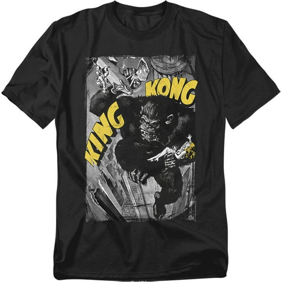 King Kong T-Shirt Crushing Poster Unisex Graphic Tee For Men & Women