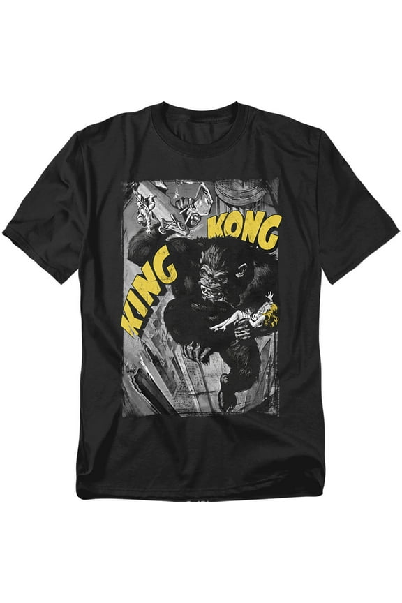 King Kong T-Shirt Crushing Poster Unisex Graphic Tee For Men & Women