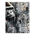 thumbnail image 1 of King Kong Gorilla New York Skyline Oil Painting Living Room Extra Large XL Wall Art Poster Print, 1 of 5