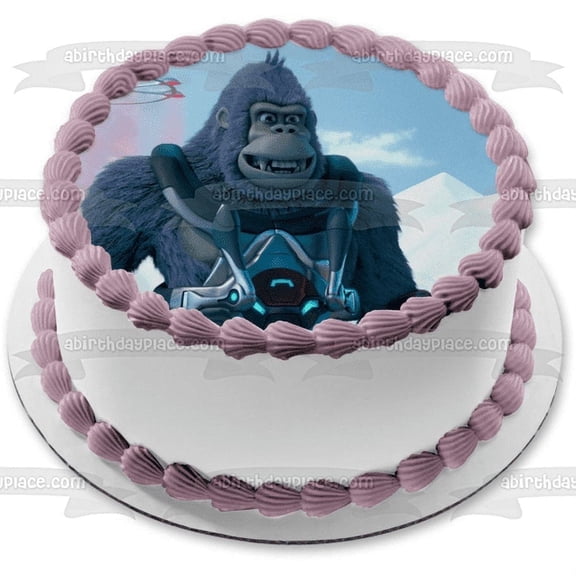 King Kong King Of The Apes White Mountains Droid Edible Cake Topper Image ABPID00248
