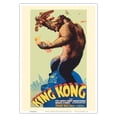 thumbnail image 1 of King Kong - Starring Fay Wray and Robert Armstrong - Vintage Film Movie Poster by S. Barrett McCormick & Bob Sisk c.1933 - Master Art Print 10in x 14in, 1 of 4