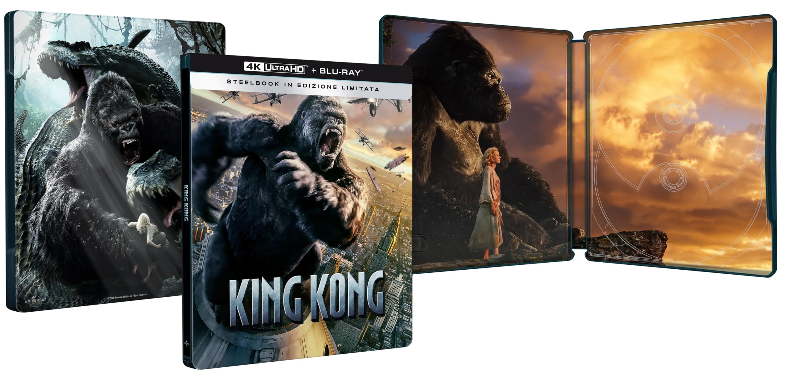 King Kong (Steelbook 4K UHD + 2 Blu-ray) (4K Ultra HD) Naomi Watts Jack Black Adrien Brody
