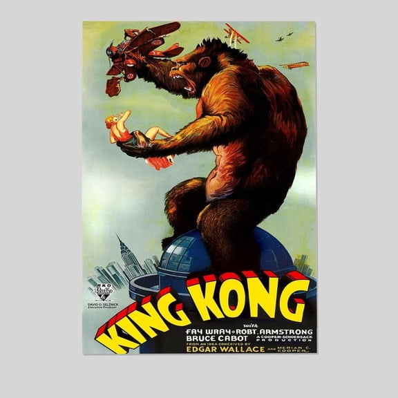 King Kong Vintage Movie Poster Retro Style - Size 24''x36'' - Postora