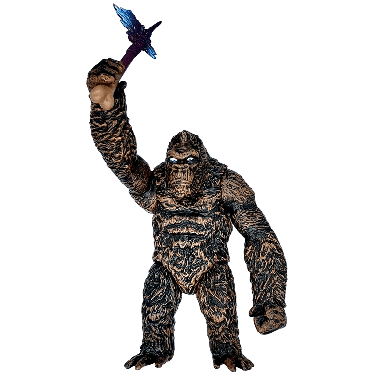 King Kong with Ax vs Monster Dinosaur Action Figure 6.8” Fight