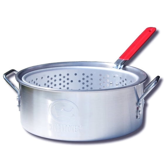 King Kooker 10 Qt Aluminum Deep Fryer Pan with Basket