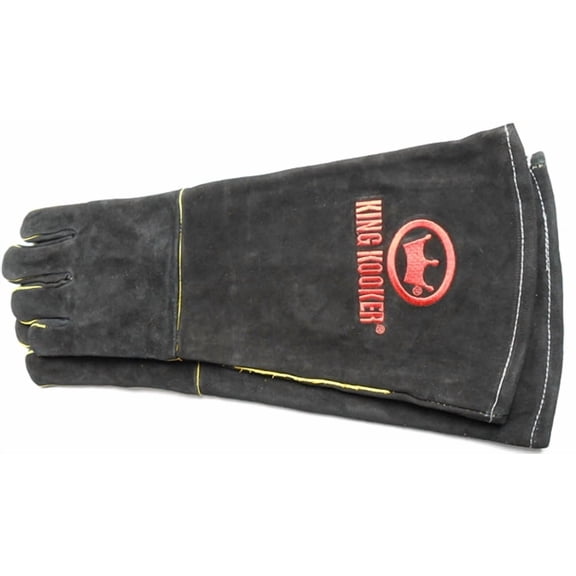 King Kooker 16" Leather Outdoor Cooking Gloves