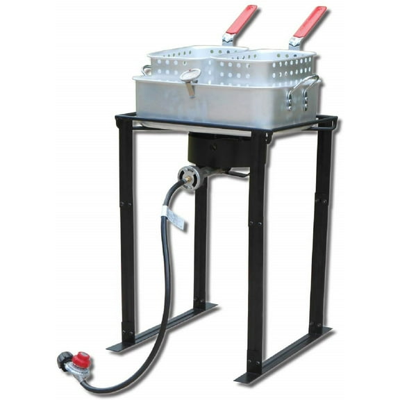 King Kooker 1624 24" Rectangular Outdoor Cooker Package W/ Rectangle Fry Pan