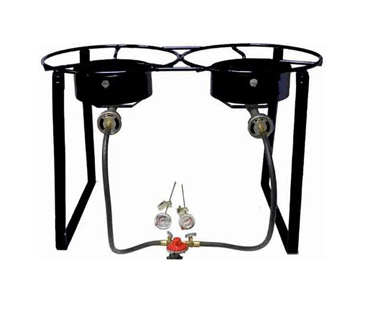 King Kooker 20" Black Steel Double Burner Camp Stove