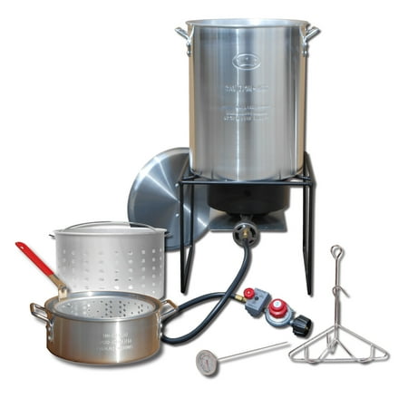King Kooker 29 & 10 Quart Steel Propane Turkey Fryer Boiler Combination Kit