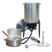 King Kooker 29 & 10 Quart Steel Propane Turkey Fryer Boiler Combination Kit