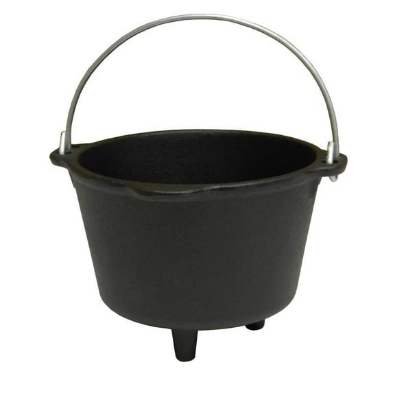 King Kooker 3 Cup Pre-Seasoned Cast Iron Pot With Feet