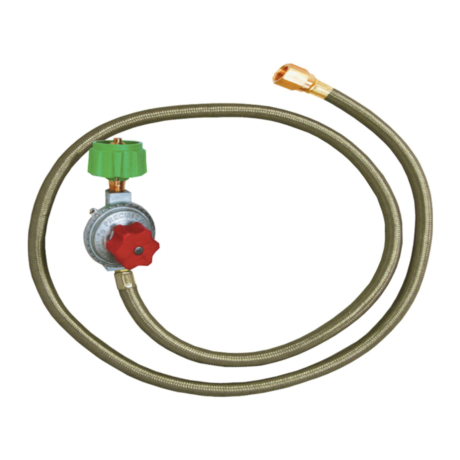 Stainless Steel High Pressure Adjustable Regulator with Braided Hose