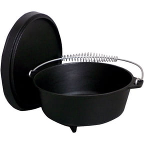 King Kooker #CI8SCF - Pre-Seasoned 8 qt Cast Iron Dutch Oven with Feet