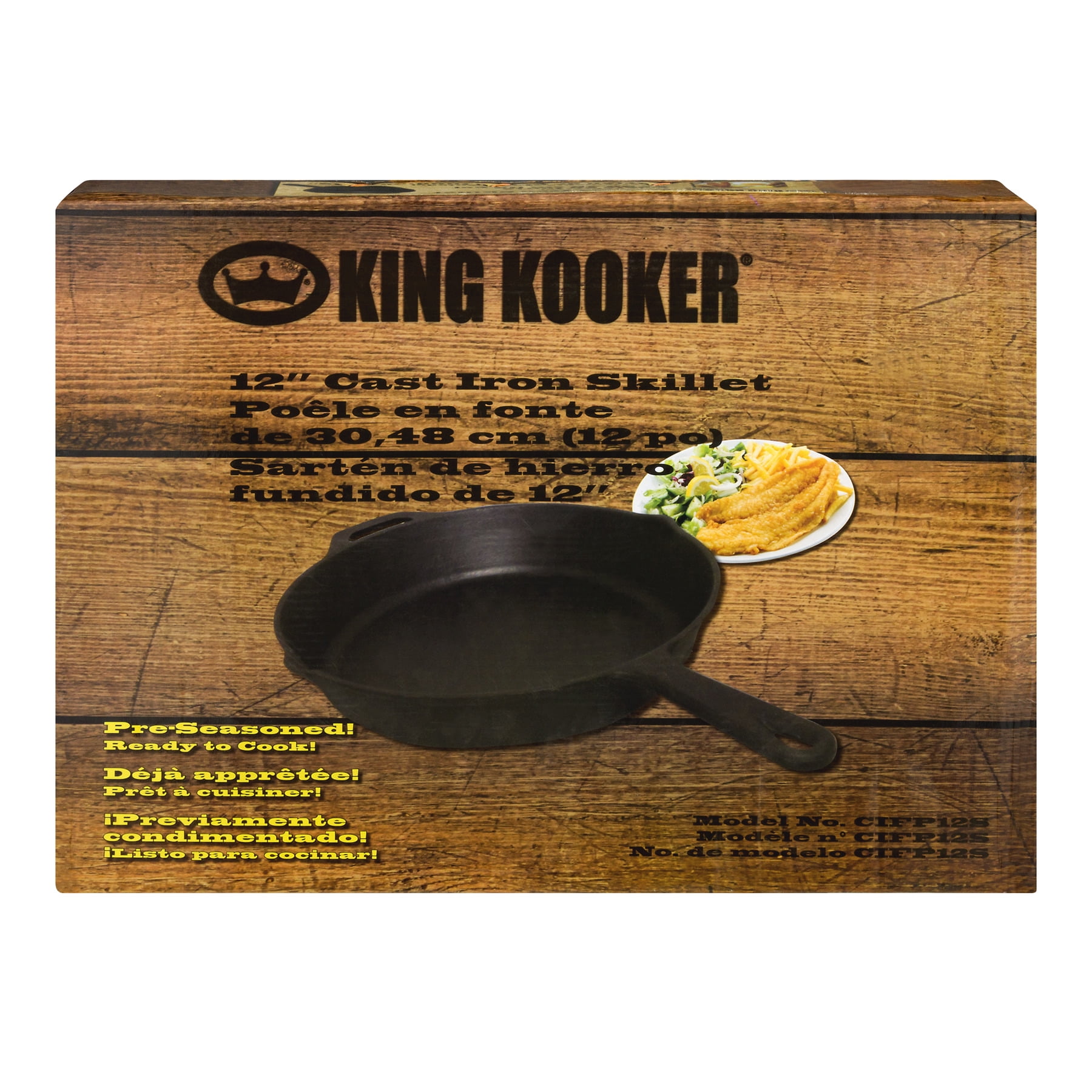 King Kooker Aluminum Fry Pan with Two Handles - 10 qt