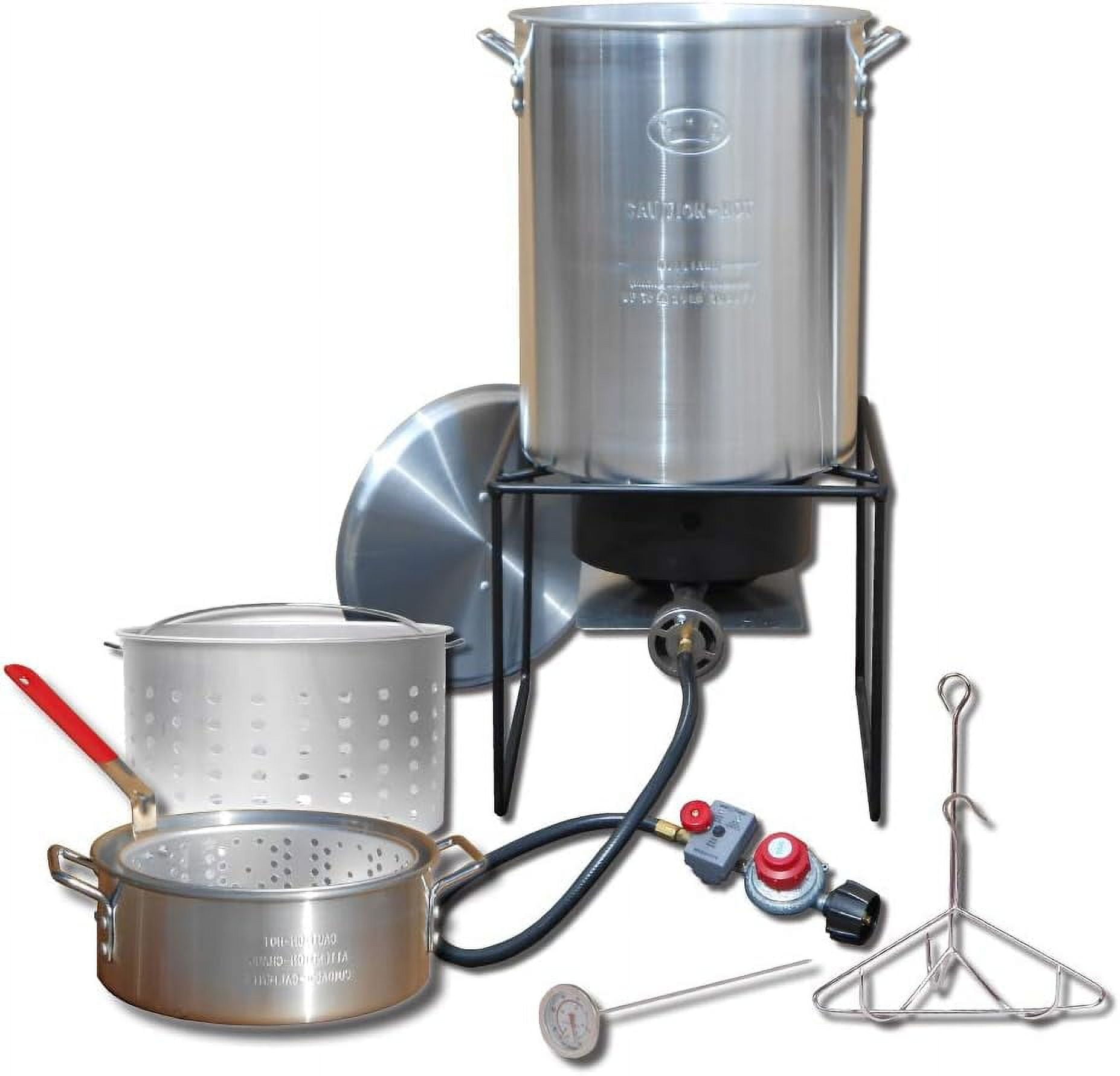 King Kooker Fry Boil Kit Turkey Fryer Outdoor Stove Burner with 29Qt