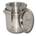 thumbnail image 1 of King Kooker KK102SR Stainless Boiling Pot w/ Basket & Steam Ridge, 102-Quart, 1 of 5