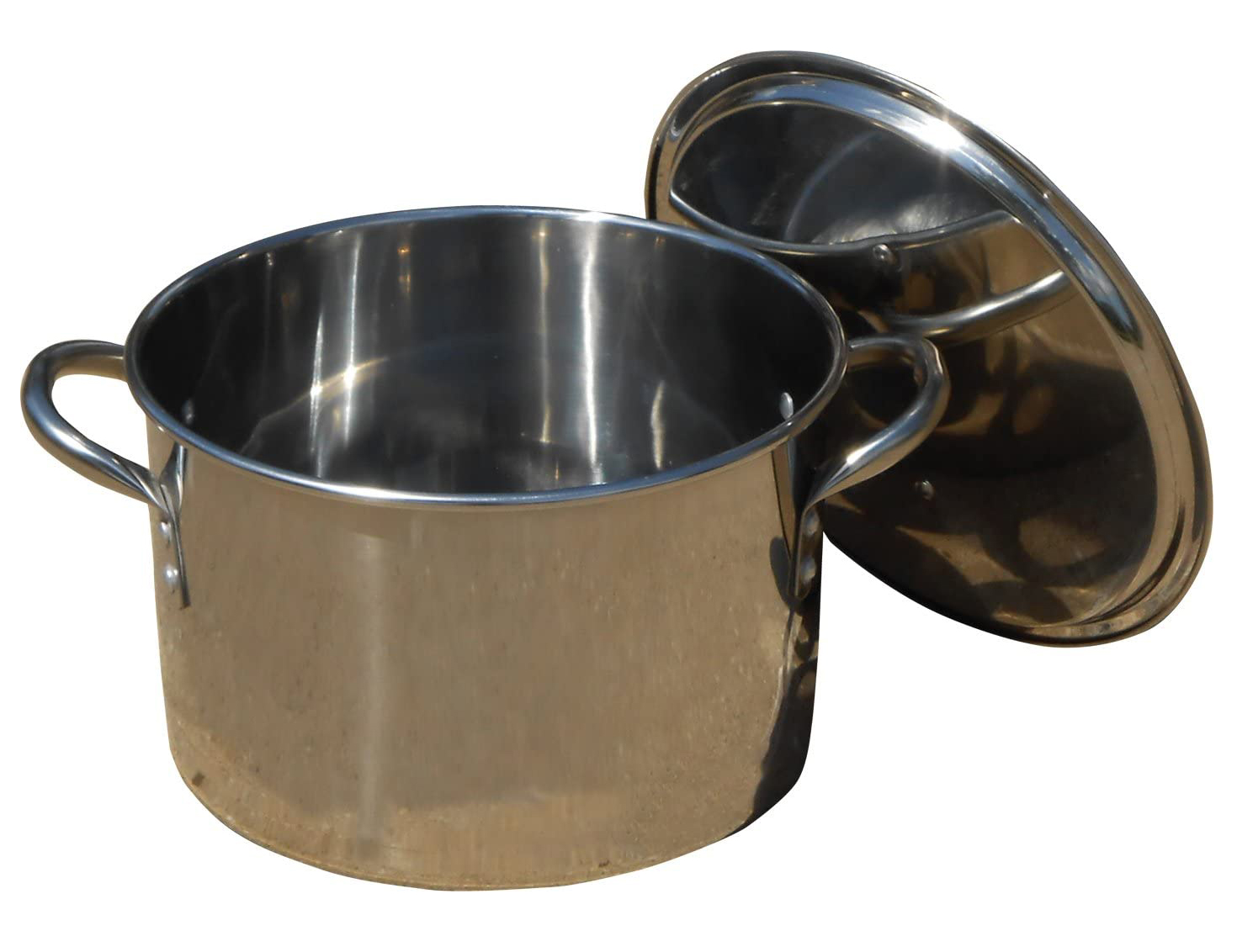 King Kooker #KK12S-12 Qt. Polished Stainless Steel Pot w/Lid SKU: KK12S - image 1 of 2