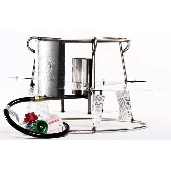 King Kooker Model # SS1316N - Stainless Steel Portable Propane Outdoor Double Jet Cooker Package.
