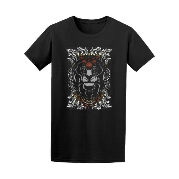 King Lion Graphic T-Shirt Men -Image by Shutterstock, Male XX-Large