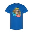 thumbnail image 1 of King Lion With Usa Flag T-Shirt Men -Image by Shutterstock, Male XX-Large, 1 of 2