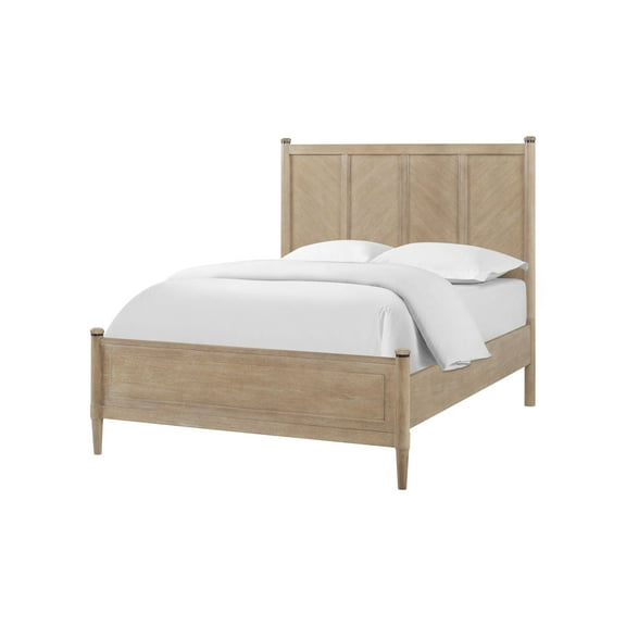 King Lo-Post Bed in Sand Colored Finish