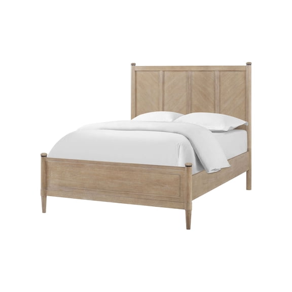 King Lo-Post Bed in Sand Colored Finish