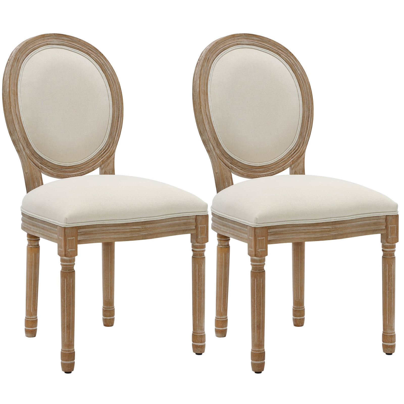 King Louis Back Side Chair Set of 2 French Country Dining Chairs